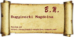 Bugyinszki Magdolna névjegykártya
